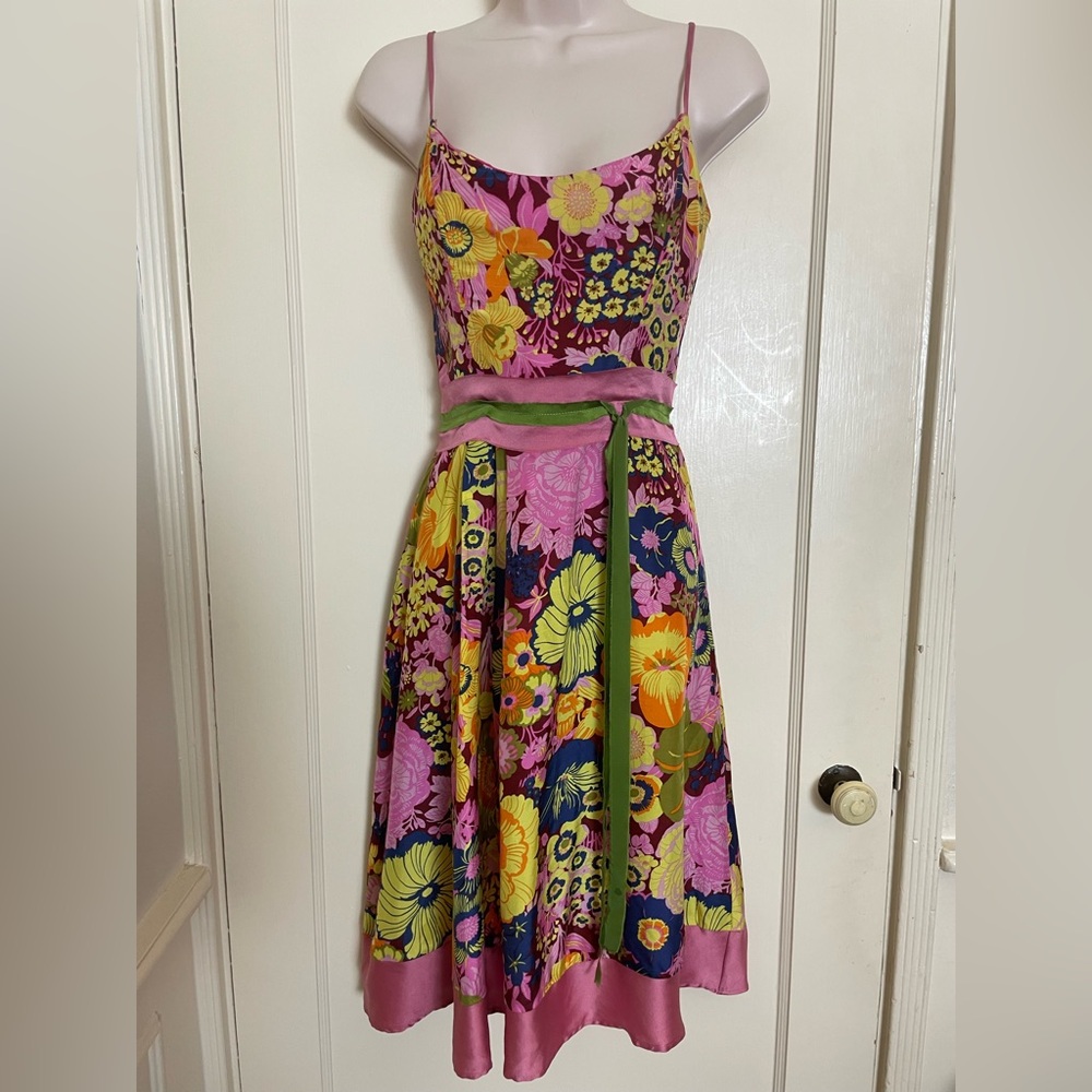 Corey Lynn Calter Silk Floral Dress